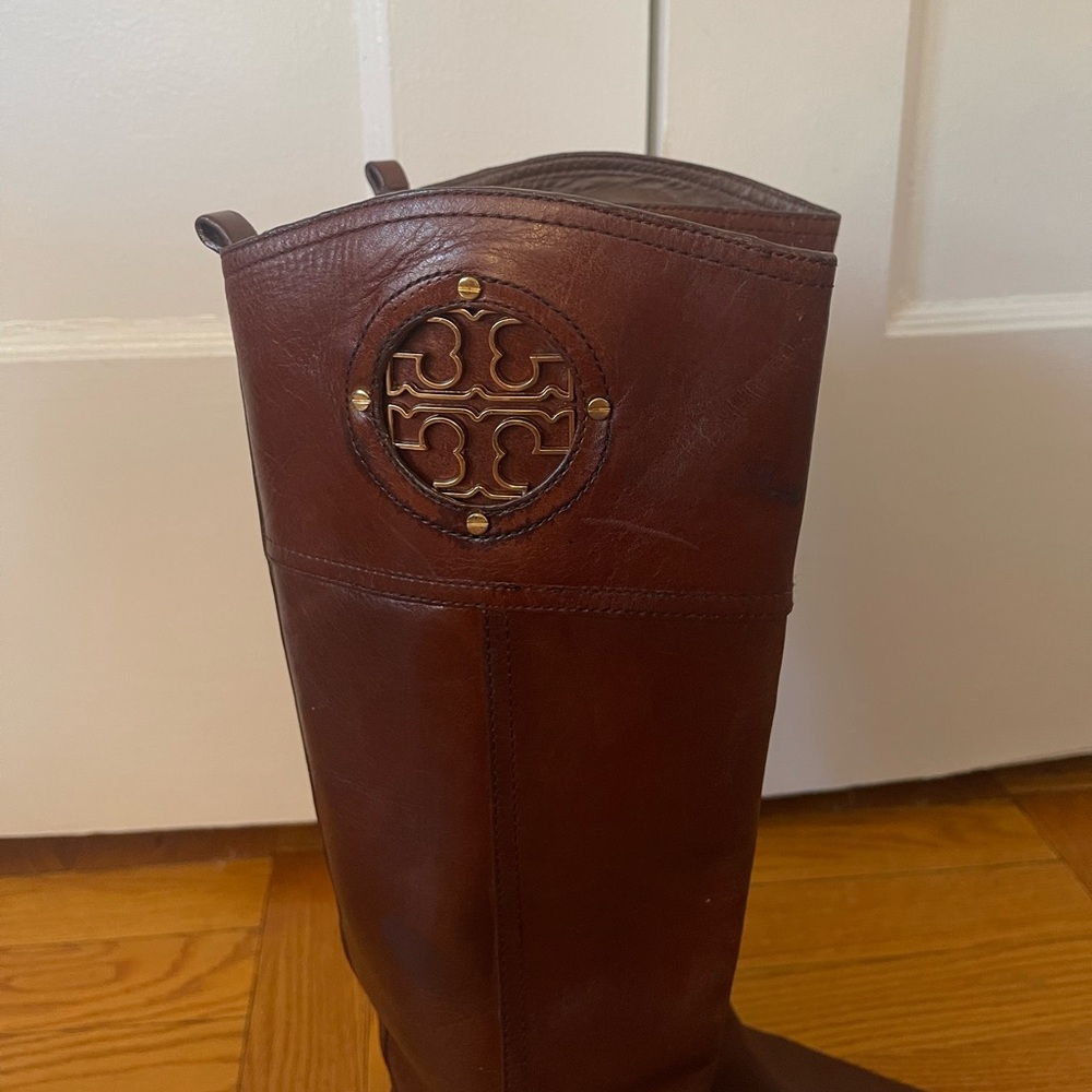 Tory Burch Brown Over the Knee Equestrian Boots - Picture 6 of 12